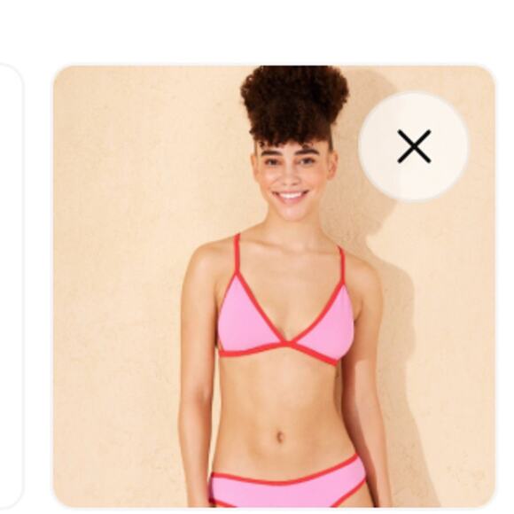 Womens Bikini Top and Bottom Pink and Red Wild Fable Size Small 4-6 New - Picture 5 of 6